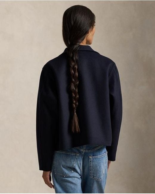 Polo Ralph Lauren Blue Double-Faced Wool Jacket