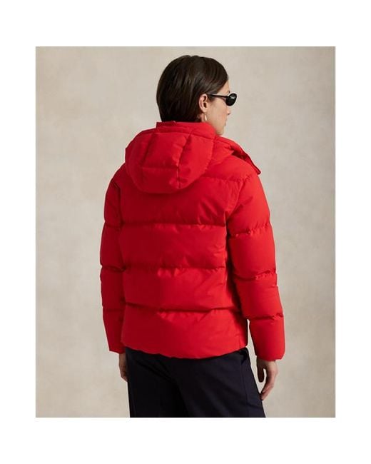 Polo Ralph Lauren Red Mid-Weight Down Puffer Jacket