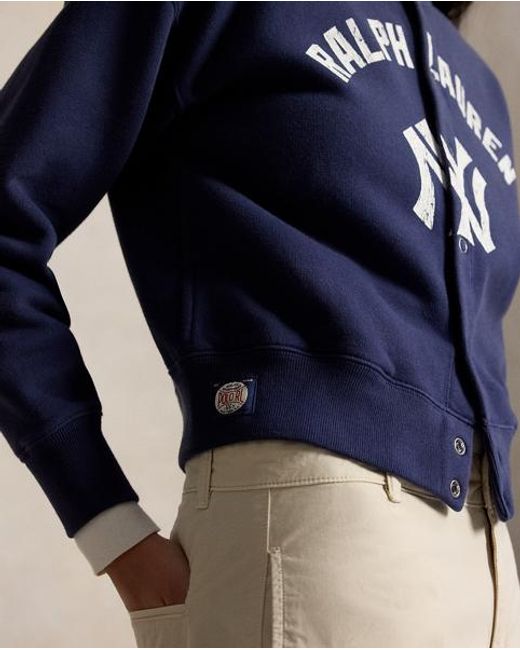 Polo Ralph Lauren Blue Polo Ralph Lauren Lauren Yankees Cardigan