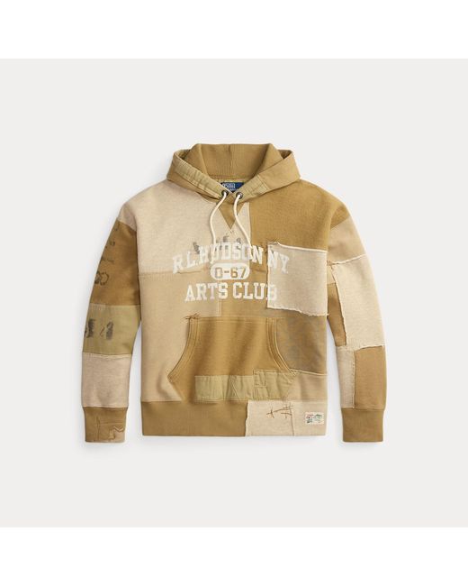 Polo Ralph Lauren Multicolor Vintage Fit Patchwork Fleece Hoodie for men