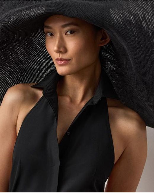 Ralph Lauren Black Eldred Poplin Day Dress