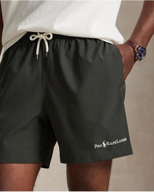 Polo Ralph Lauren Black 14.5 Cm Traveller Classic Swimming Trunk for men