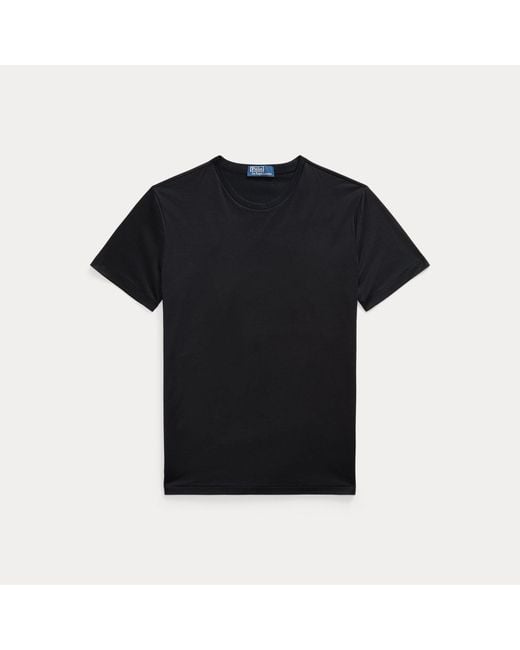 Polo Ralph Lauren Black Standard Fit Lisle T-Shirt for men