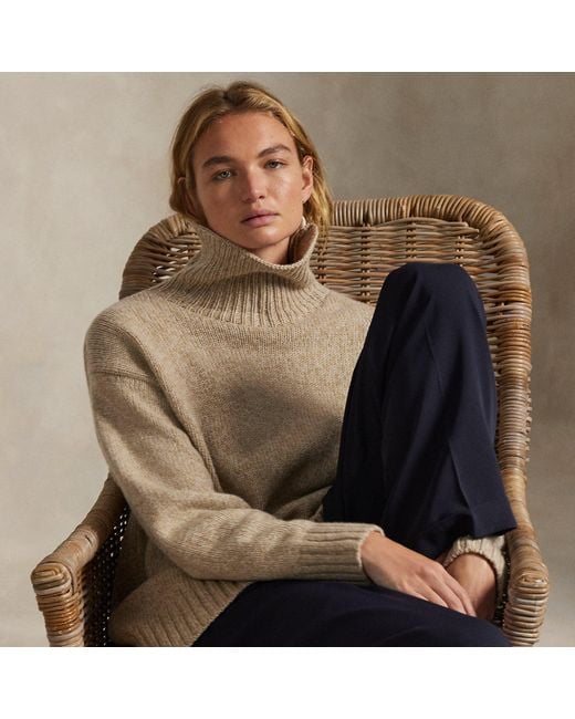 Polo Ralph Lauren Multicolor Wool-Cashmere Turtleneck Sweater