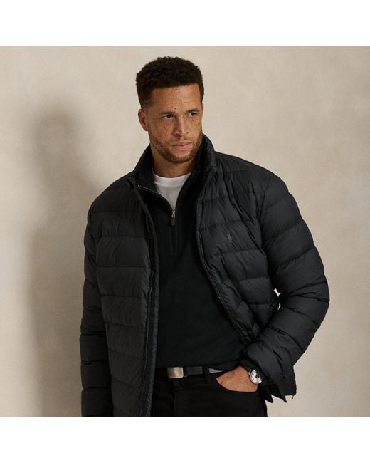 Taglie Plus - La giacca Colden ripiegabile in piumino di Ralph Lauren in Black da Uomo
