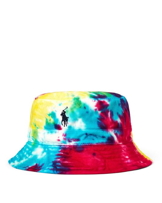 Ralph Lauren Multicolor Tie-dye Chino Bucket Hat for men
