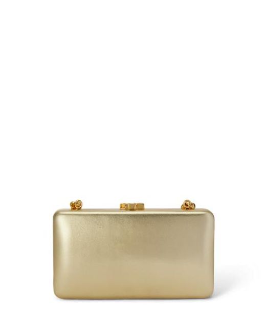 Ralph Lauren Small Franki Metallic Nappa Clutch