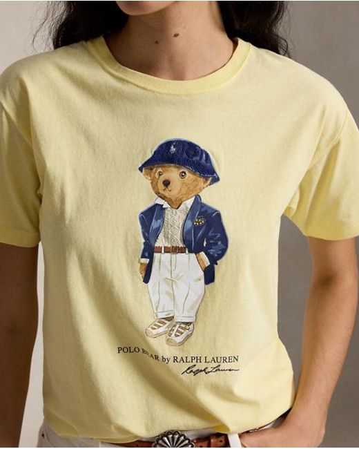 Polo Ralph Lauren Natural Polo Bear Cotton Jersey T-Shirt