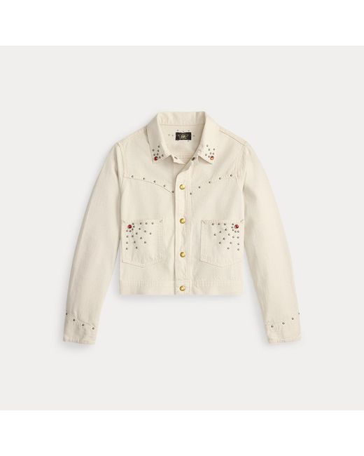 RRL Natural Studded Denim Jacket