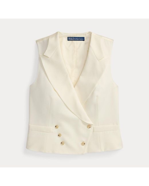 Polo Ralph Lauren Natural Wool Tuxedo Waistcoat