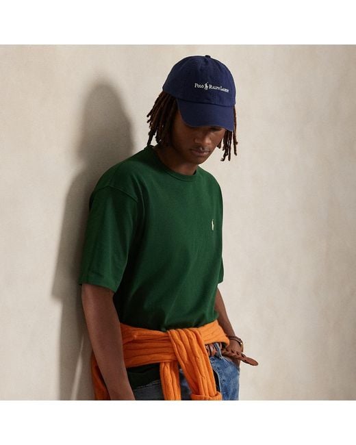 Polo Ralph Lauren Green Relaxed Fit Logo Jersey T-Shirt for men