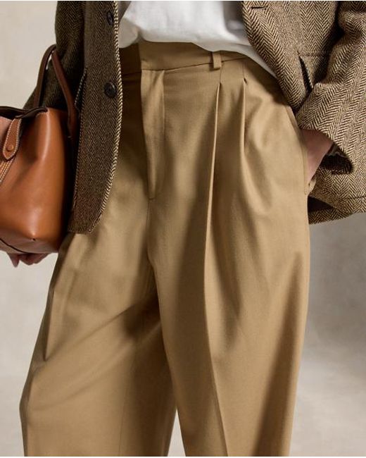 Polo Ralph Lauren Natural Wool-Blend Straight-Leg Trouser