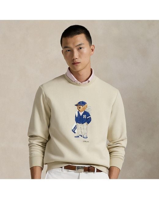Ralph Lauren Natural Polo Bear Performance Sweatshirt for men