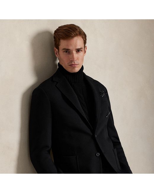 Polo Ralph Lauren Black Polo Soft Modern Fit Double-Knit Jacket for men