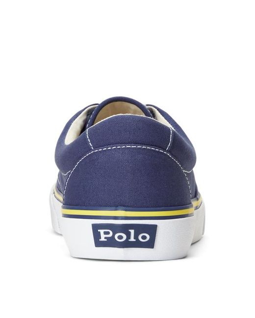 Polo Ralph Lauren Blue Keaton Washed Canvas Trainer for men