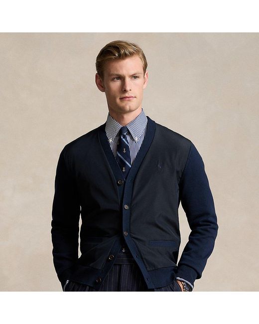 Polo Ralph Lauren Hybride Vest Met V-hals in het Blue voor heren