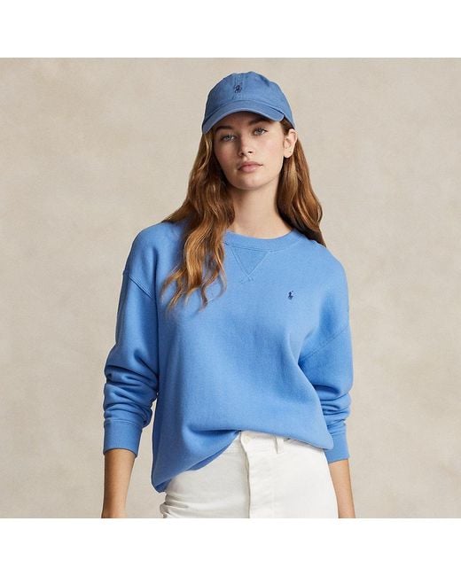 Polo Ralph Lauren Blue Fleece Crewneck Sweatshirt
