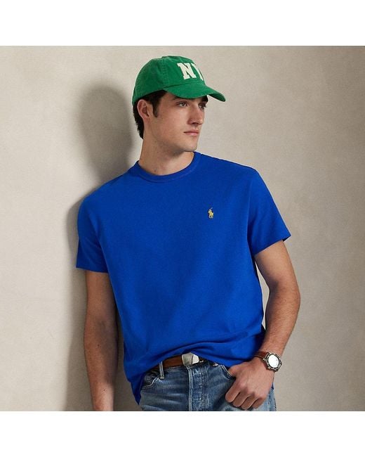 Polo Ralph Lauren Classic Fit Zwaar Jersey T-Shirt in het Blue
