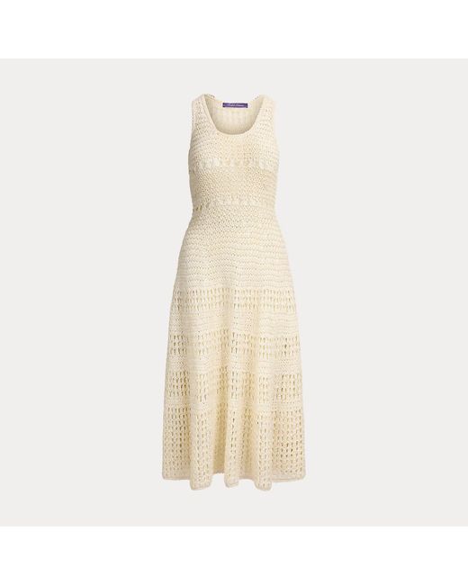Ralph Lauren Natural Solanna Cotton Jumper Day Dress