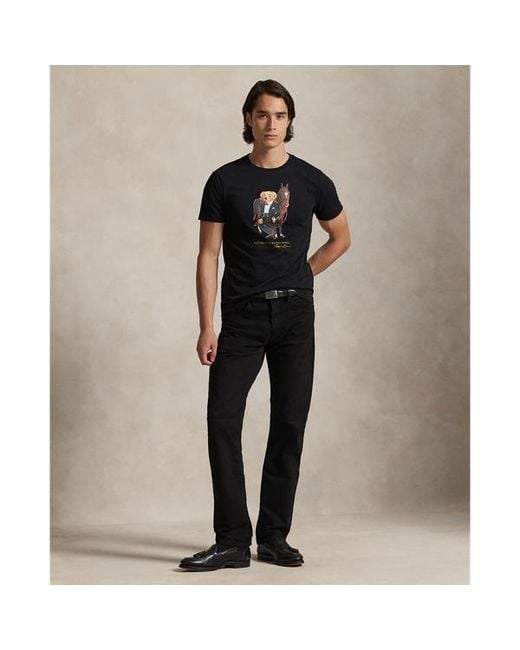 Polo Ralph Lauren Black Polo Bear Cotton T-Shirt for men