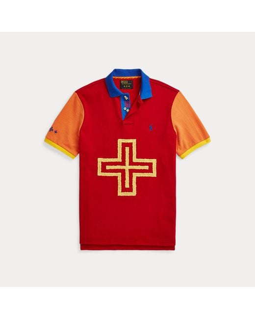 Polo Ralph Lauren Red Prl X Naiomi Glasses Mesh Polo Shirt for men