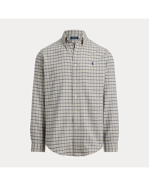 Polo Ralph Lauren Custom Fit Geruit Performance Overhemd in het Gray voor heren