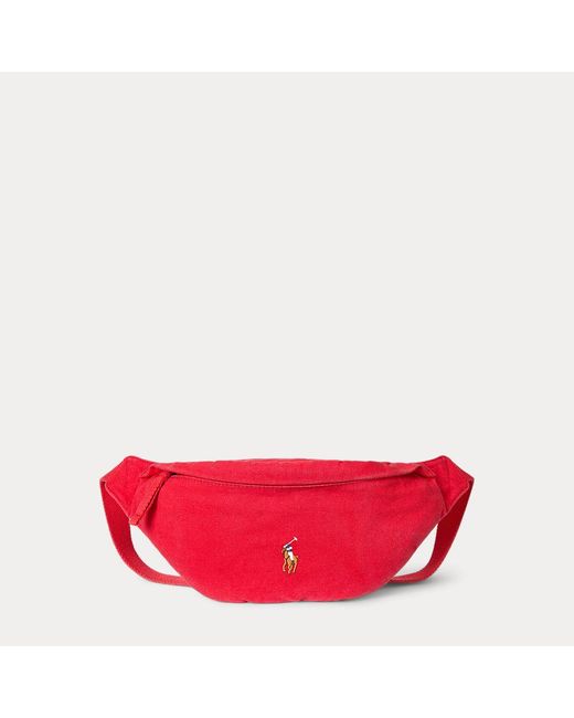 Polo Ralph Lauren Red Canvas Waistpack for men