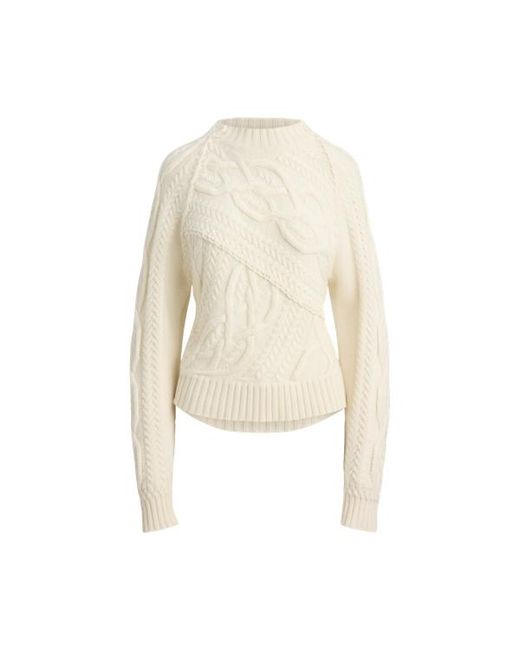 Ralph Lauren Natural Cable-Knit Cashmere Crewneck Jumper