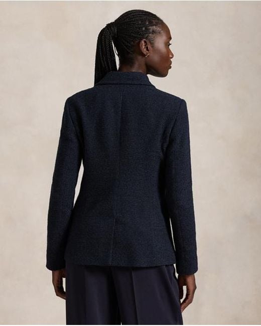 Blazer En Tissu Bouclé Polo Ralph Lauren en coloris Blue