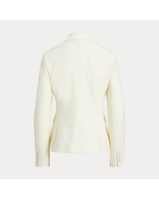 Ralph Lauren White Wendi Grain De Poudre Jacket