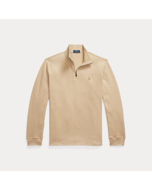 Polo Ralph Lauren Estate-Rib Trui Met Kwartrits in het Natural voor heren