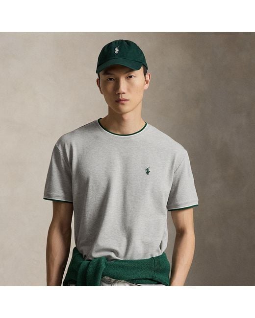 Polo Ralph Lauren Gray Classic Fit Stretch Mesh T-Shirt for men