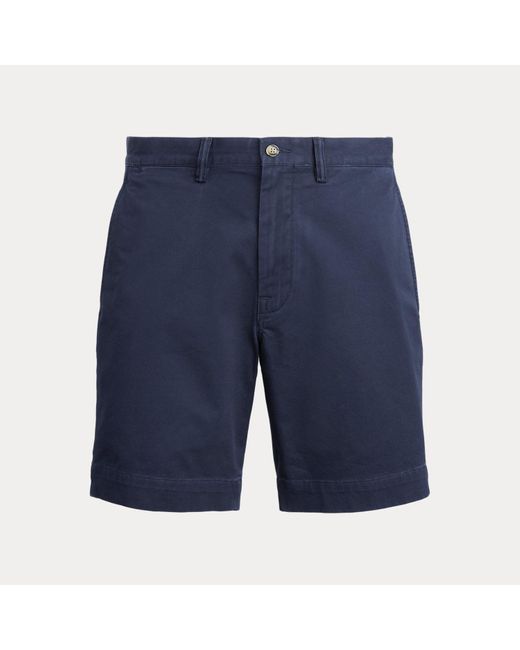 Polo Ralph Lauren Blue 23 Cm Stretch Straight Fit Chino Short for men