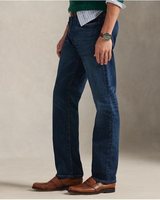Polo Ralph Lauren Blue Hampton Straight Stretch Jean for men