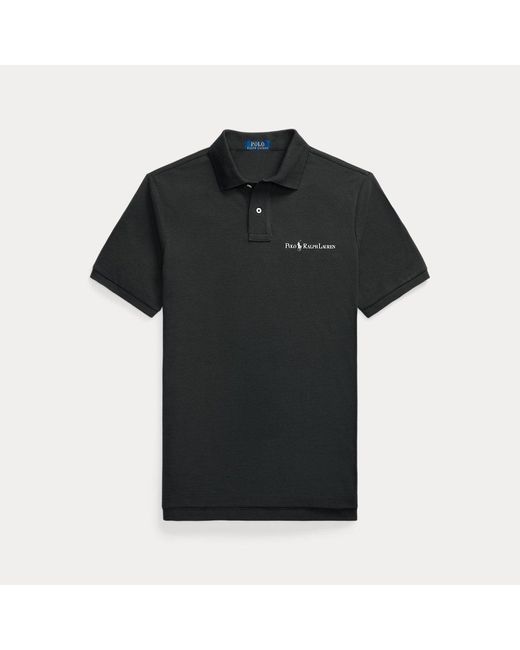 Polo Ralph Lauren Classic-Fit Piqué-Poloshirt mit Logo in Black für Herren