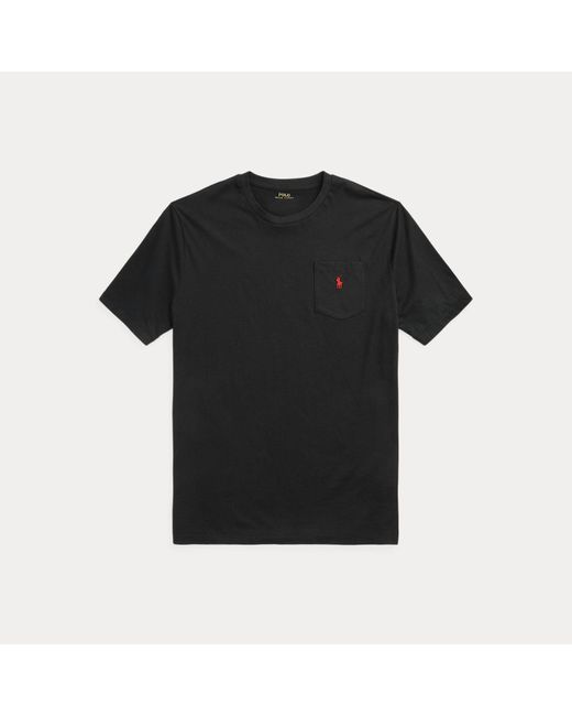 Polo Ralph Lauren Black Jersey Pocket T-Shirt for men