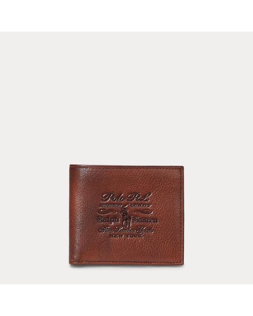 Polo Ralph Lauren Red Heritage Leather Wallet for men