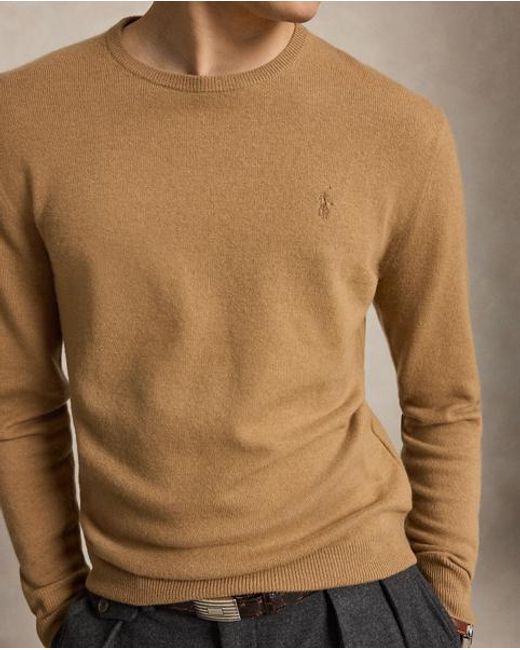Polo Ralph Lauren Brown Wool Crewneck Jumper for men