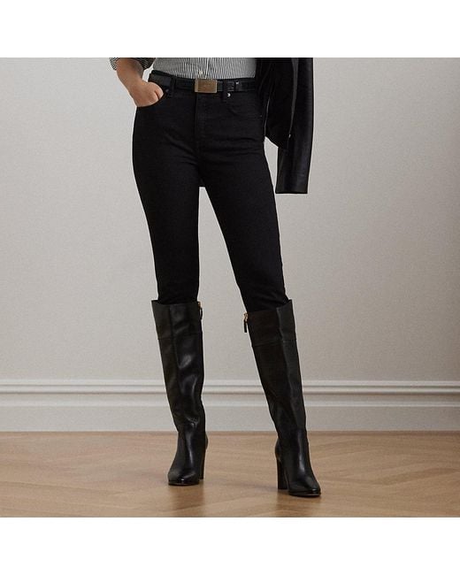 Ralph Lauren Black High-rise Skinny Ankle Jean