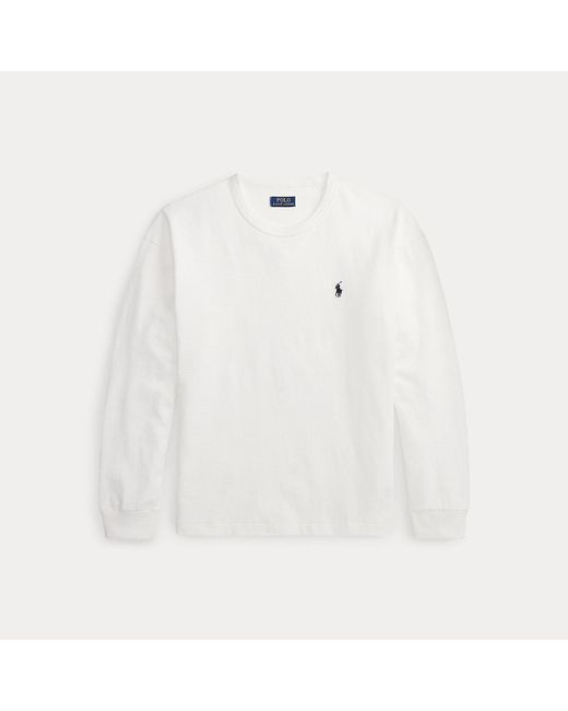 Polo Ralph Lauren White Relaxed Fit Jersey Long-Sleeve T-Shirt for men