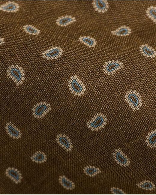 Polo Ralph Lauren Green Pine-Print Linen Tie for men