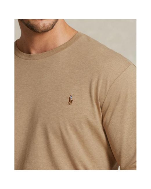 Ralph Lauren Brown Ralph Lauren Soft Cotton Long-sleeve T-shirt for men