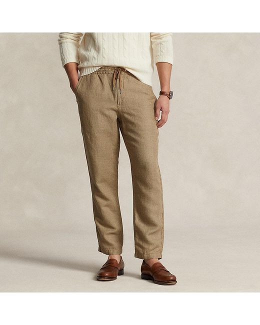 Pantaloni Prepster Polo Classic-Fit di Ralph Lauren in Natural da Uomo