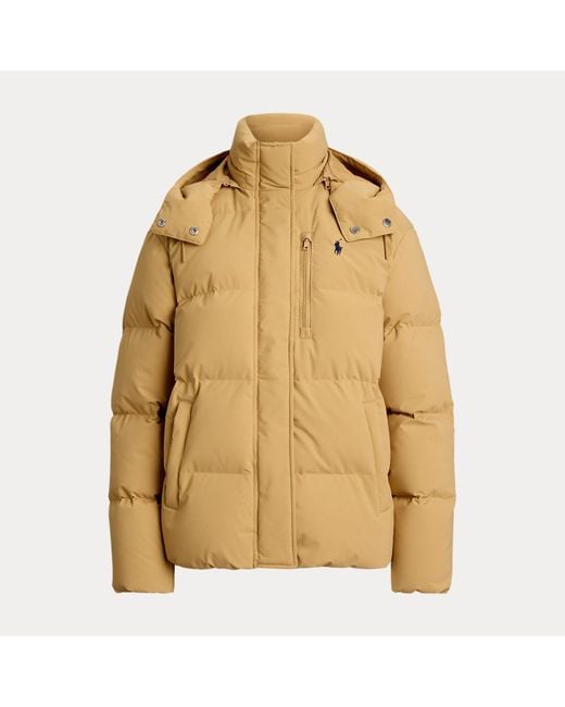 Chaqueta Acolchada De Plumón Polo Ralph Lauren de color Brown