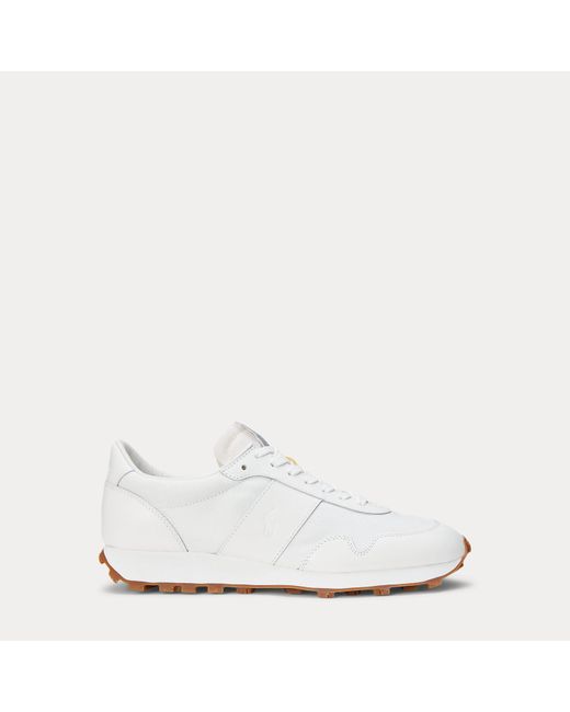 Sneaker Trail 125 in rete e pelle di Ralph Lauren in White