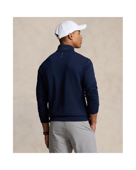 Ralph Lauren Blue Classic Fit Quilted Double-knit Pullover for men