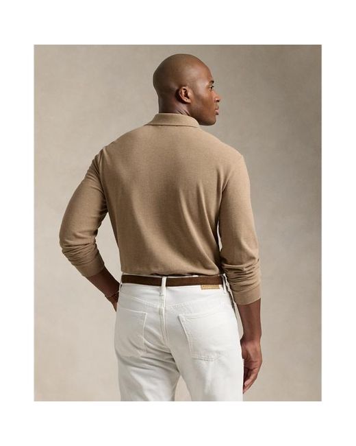 Ralph Lauren Big Tall Classic Fit Long sleeve Polo in Natural for Men Lyst UK
