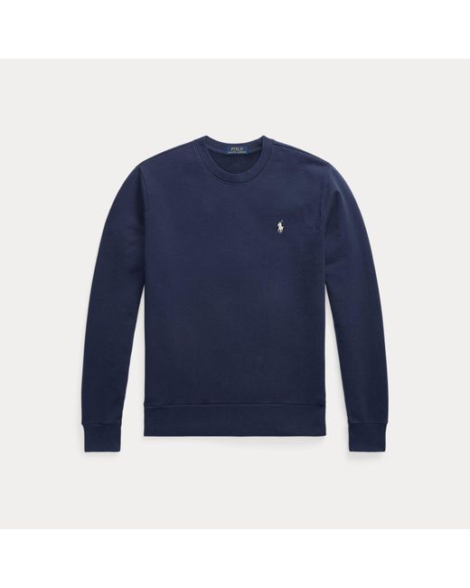 Polo Ralph Lauren Blue Loopback Fleece Sweatshirt for men