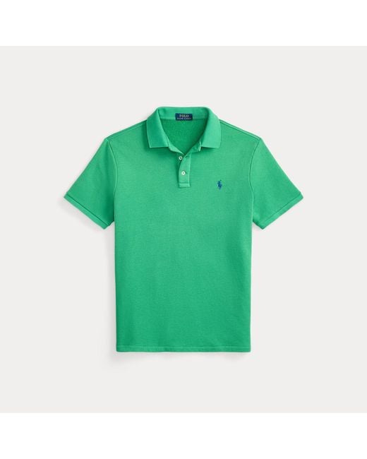 Polo Ralph Lauren Green French Terry Polo Shirt for men