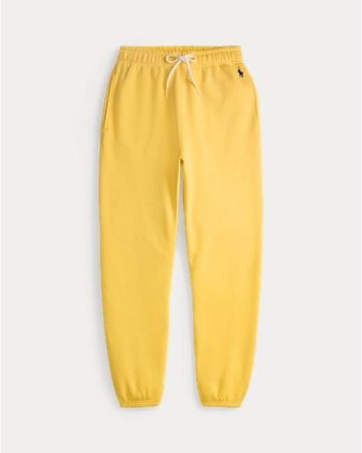 Pantalón De Chándal De Felpa Con Cordón Polo Ralph Lauren de color Yellow